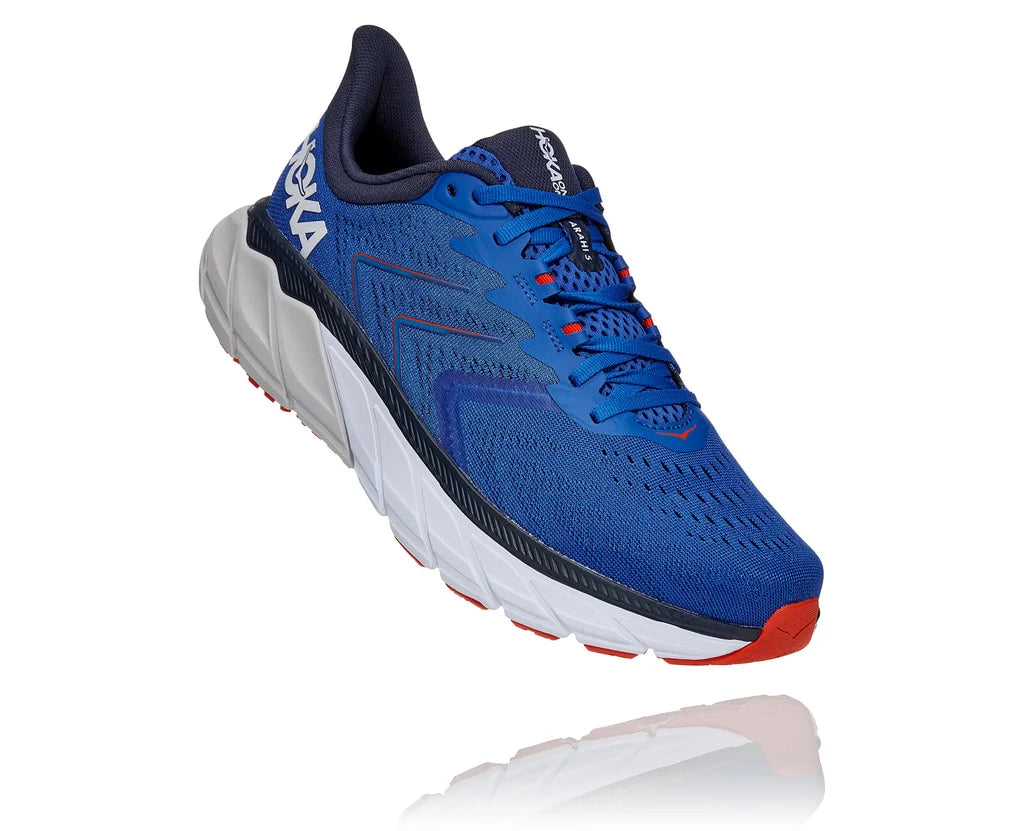 Hoka Arahi 5 Laufschuhe für Herren - Turkish Sea/White