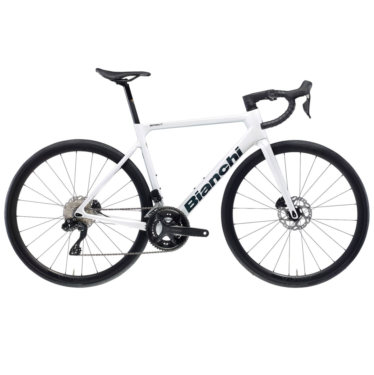 Bianchi Sprint ICR 105 Di2 White/Copper Full Glossy – Carbon-Rennrad - Pöllner Sports