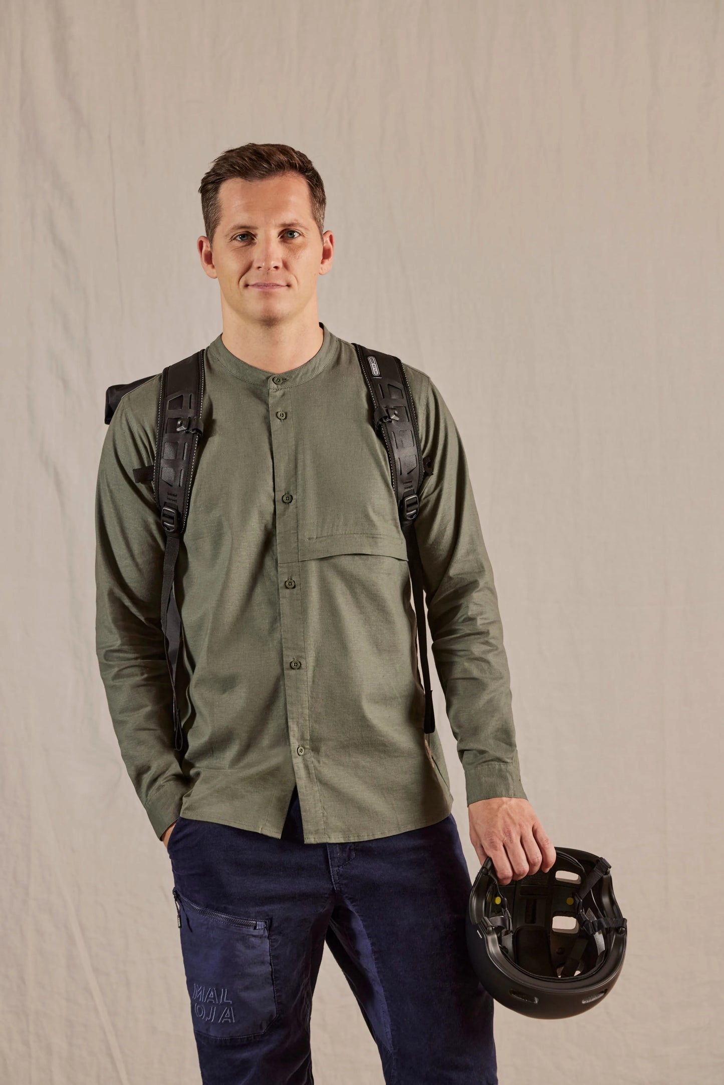 Maloja ZinnkopfM. Commuter Herren Hemd | 55% Hanf | Schnelltrocknend | Atmungsaktiv - Night Sky