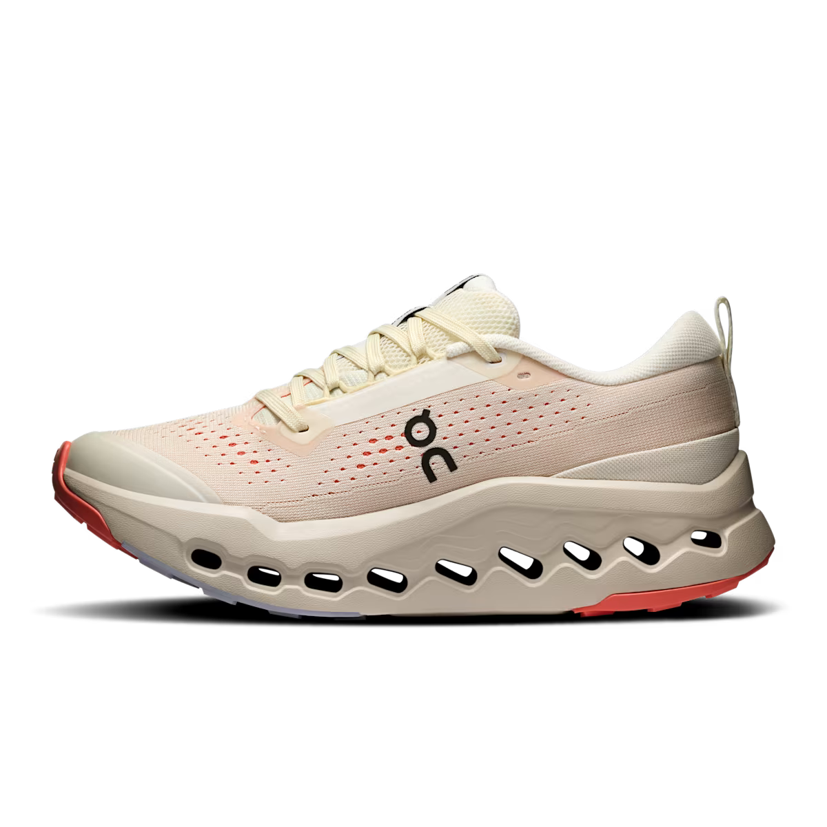 On Cloudsurfer Trail 2 W Ivory | Salmon – Laufschuh für Damen