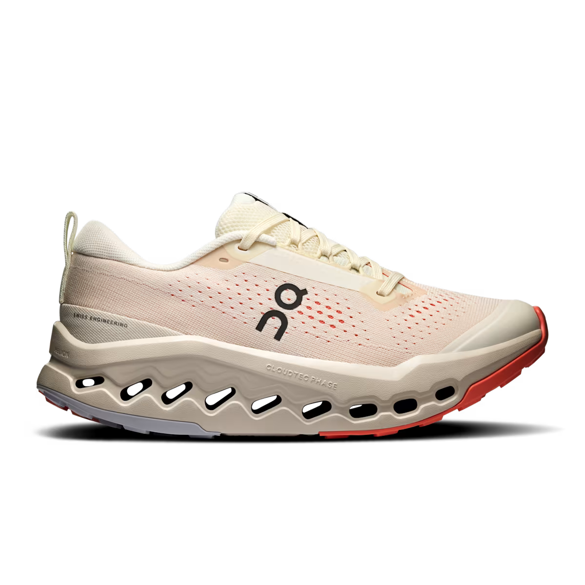 On Cloudsurfer Trail 2 W Ivory | Salmon – Laufschuh für Damen