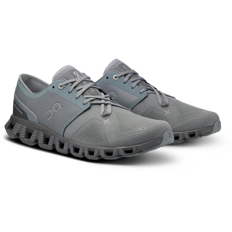 On Running Cloud X 3 Men Mist | Rock