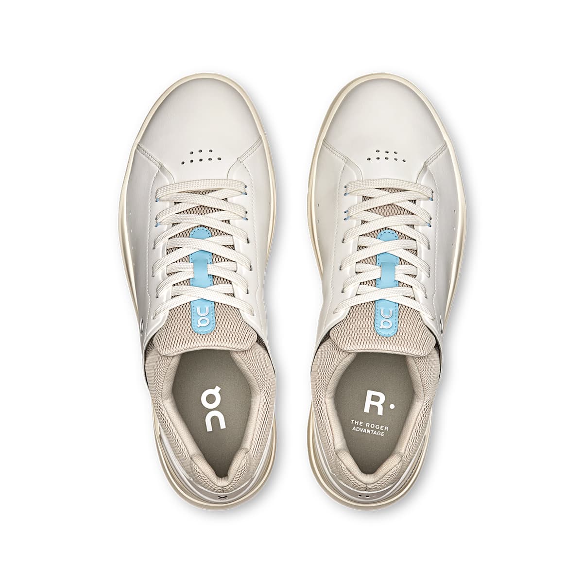 On Running THE ROGER Advantage 2 Damen Freizeitschuh - White | Sand