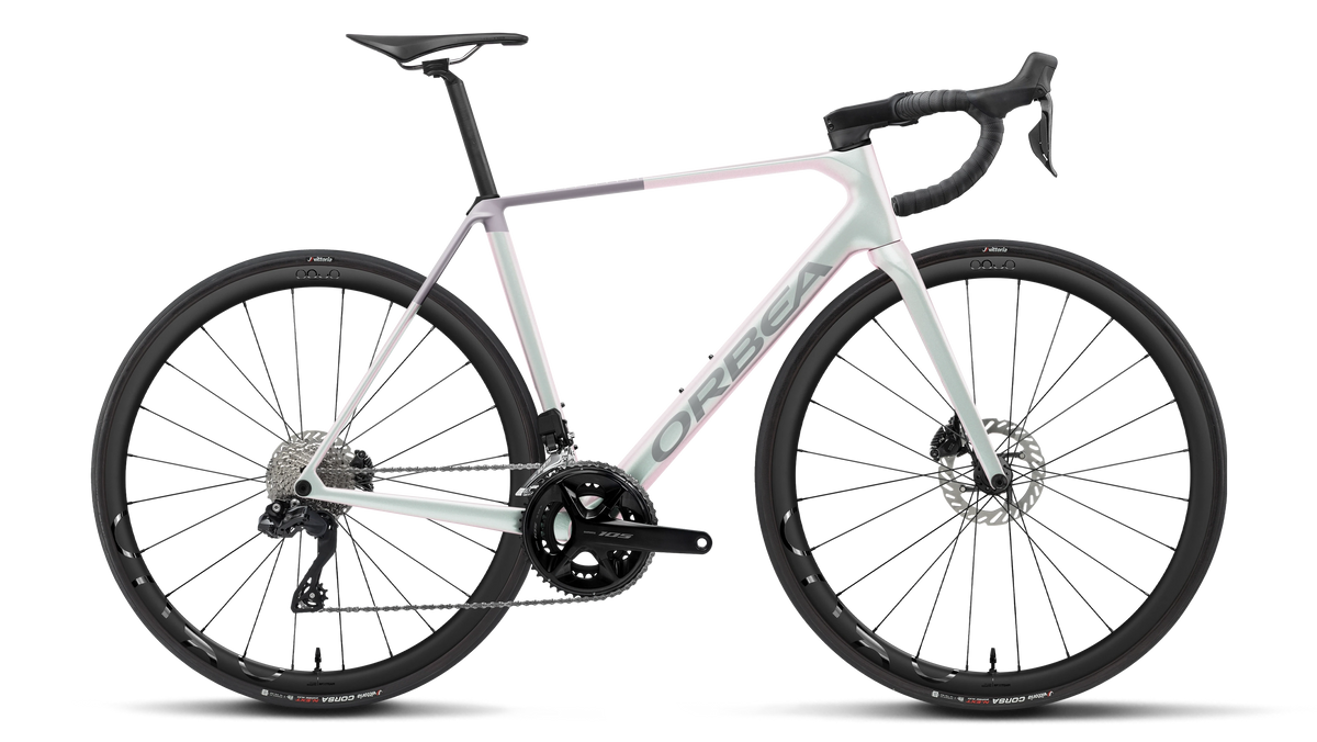 Orbea Orca M35i Iris White/Lilac – Herren Carbon-Rennrad Di2