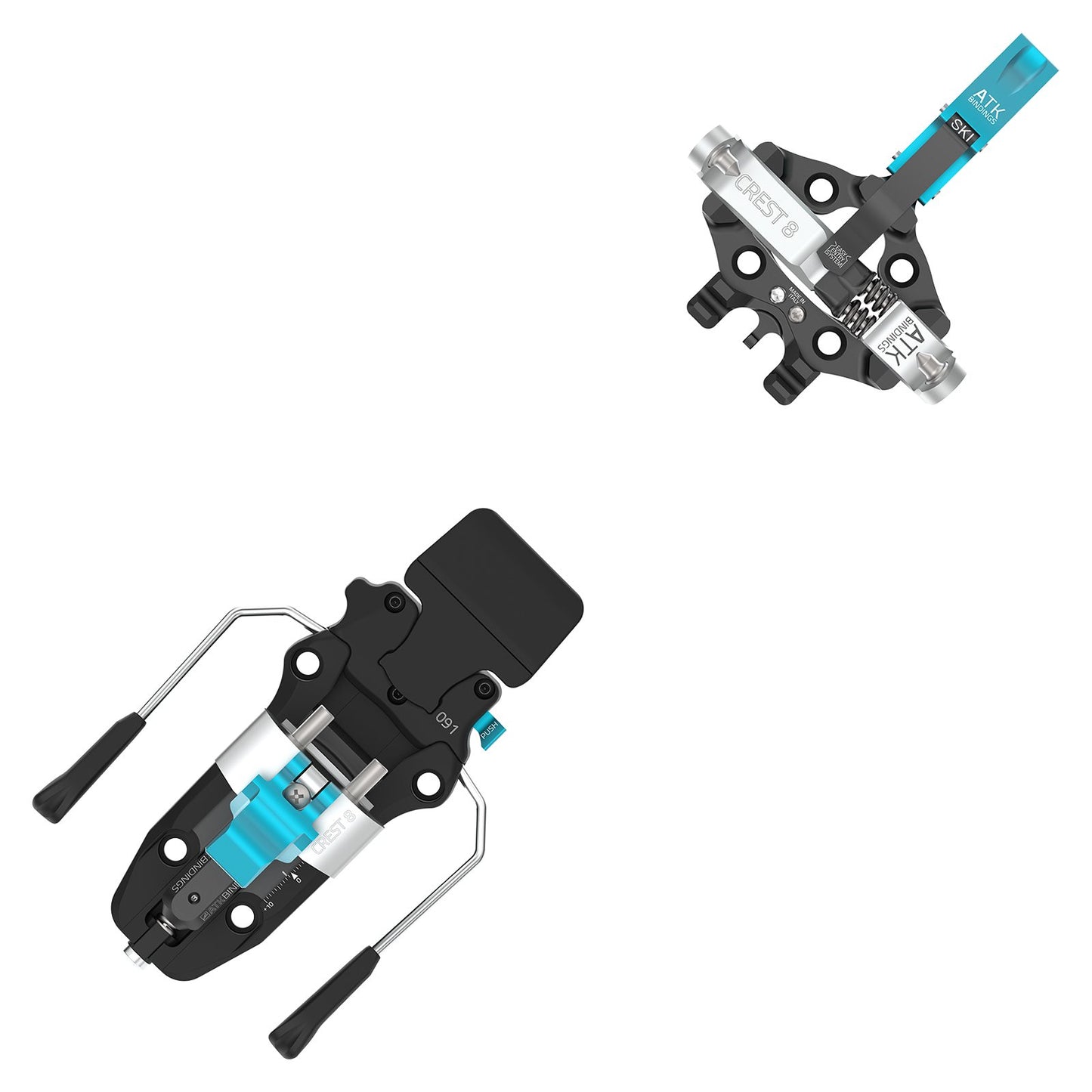 ATK Crest 8 Tourenskibindung | Ultraleicht 280g | DIN 3-8 | Skistopper