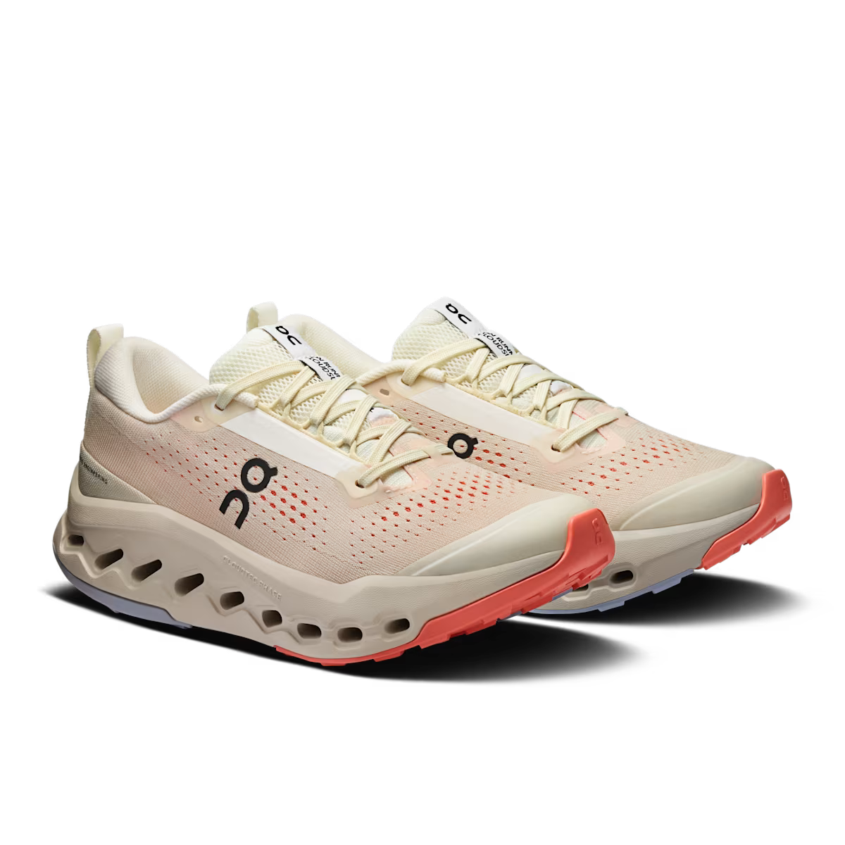 On Cloudsurfer Trail 2 W Ivory | Salmon – Laufschuh für Damen