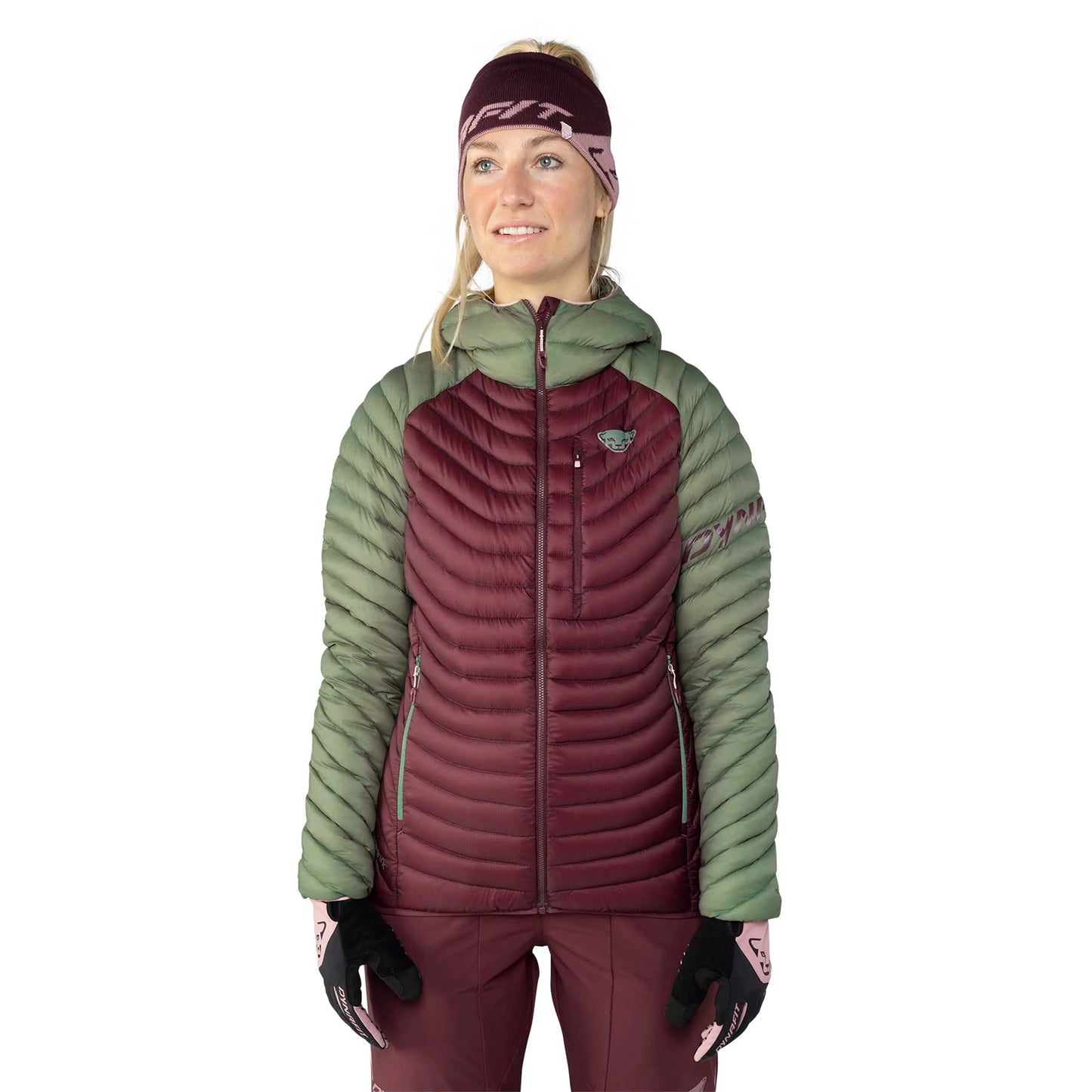 Dynafit Radical Down RDS W Hood Jkt | Women's Down Jacket | Ultralight & Water-Repellent | Ski Touring - Sage