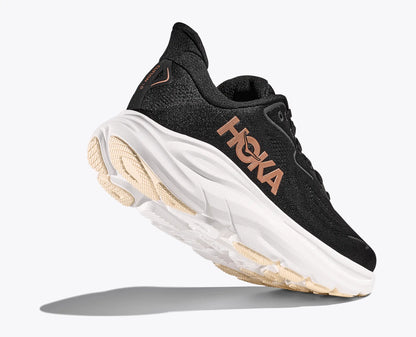 HOKA Clifton 10 Damen Laufschuh Black/Rose Gold – Max-Dämpfung & Stabilität - Pöllner Sports