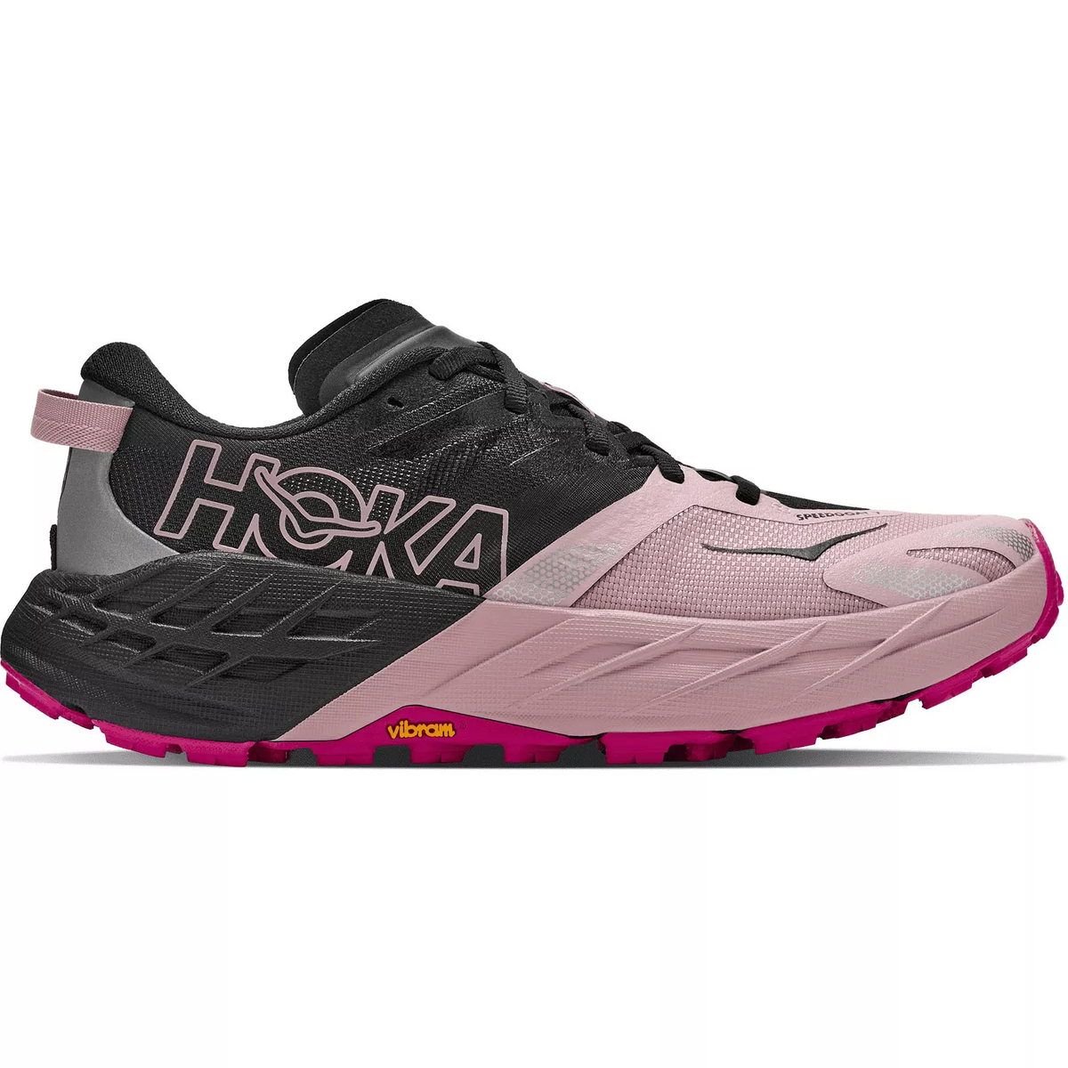 Hoka Speedgoat 7 Black/Pink Opal – Damen Trailrunning-Schuh