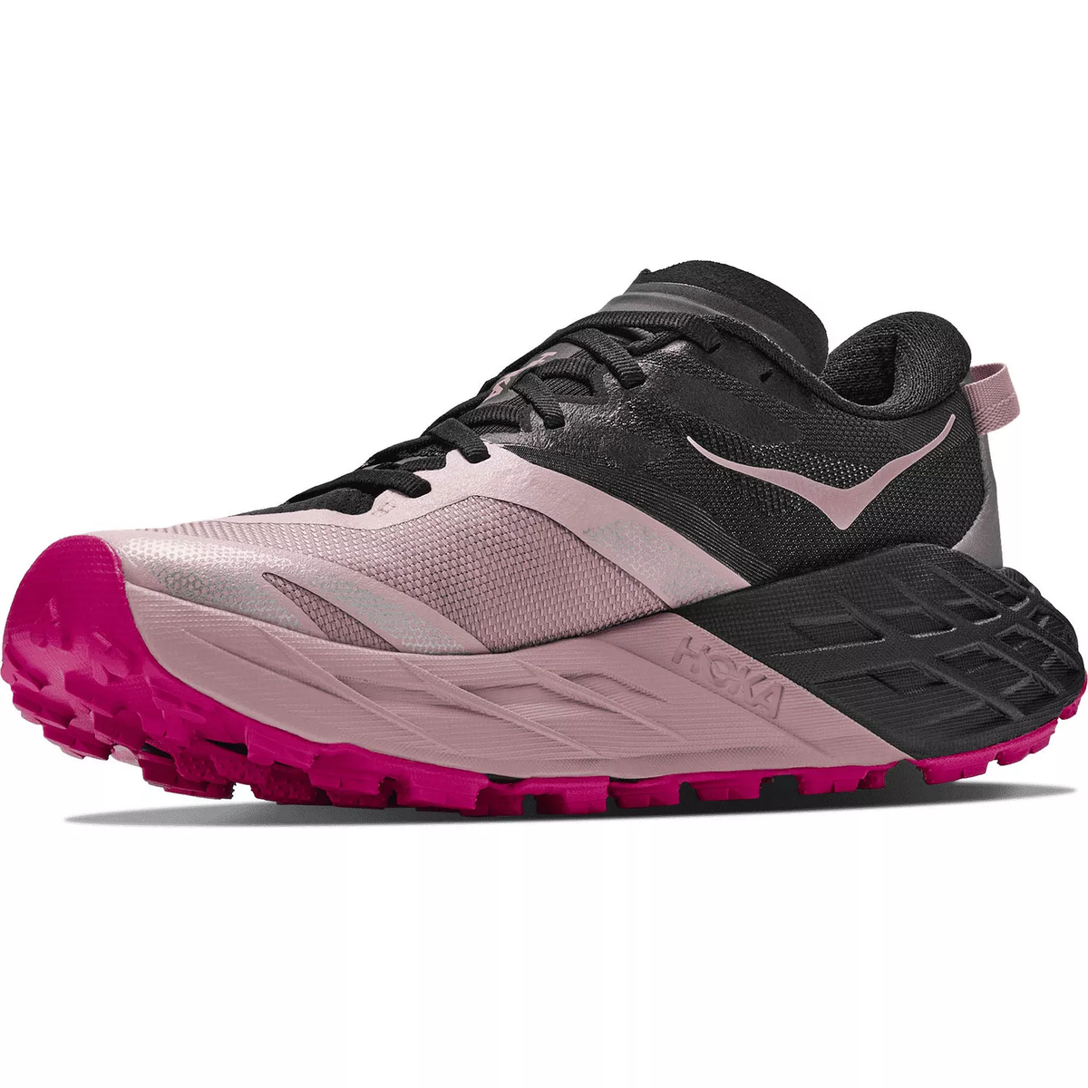 Hoka Speedgoat 7 Black/Pink Opal – Damen Trailrunning-Schuh