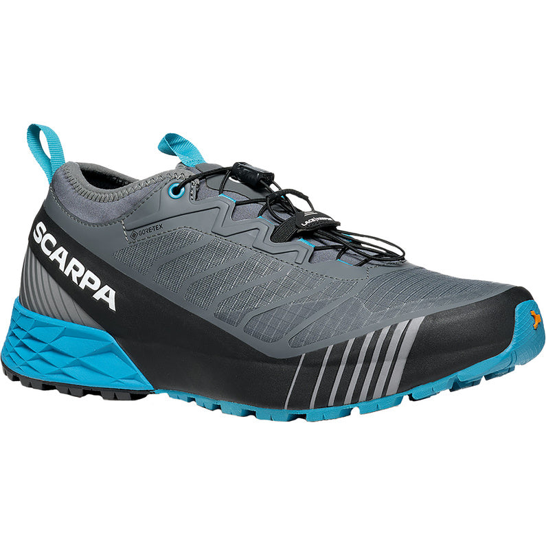 Scarpa Ribelle Run GTX Anthracite/Lakeblue | Wasserdichter High-Performance Trailrunning-Schuh