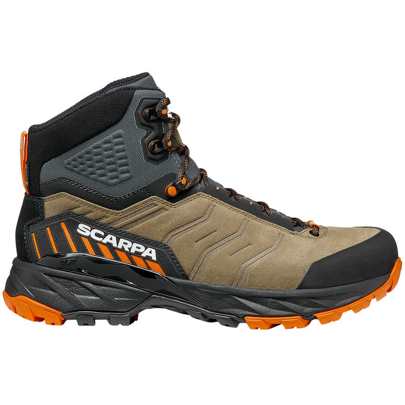 Scarpa Rush Trek GTX Desert/Mango | Vielseitiger Wanderschuh für anspruchsvolle Trails