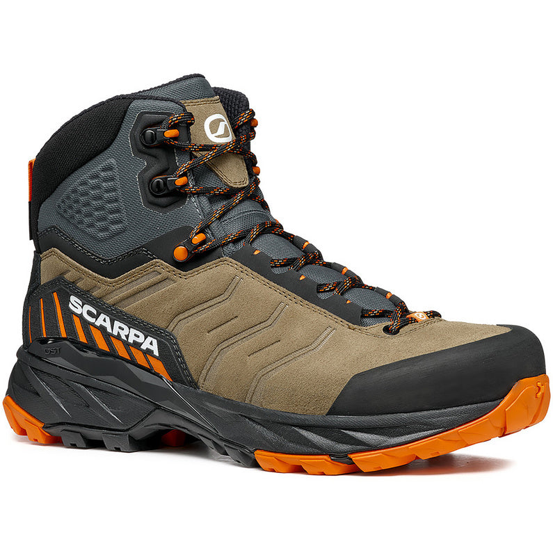 Scarpa Rush Trek GTX Desert/Mango | Vielseitiger Wanderschuh für anspruchsvolle Trails