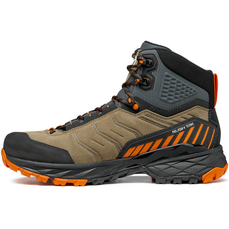 Scarpa Rush Trek GTX Desert/Mango | Vielseitiger Wanderschuh für anspruchsvolle Trails