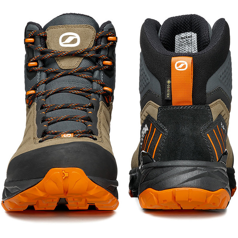 Scarpa Rush Trek GTX Desert/Mango | Vielseitiger Wanderschuh für anspruchsvolle Trails