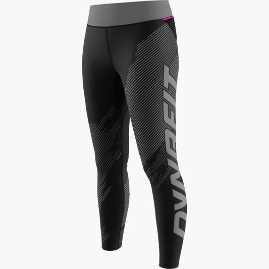 Dynafit Ultra Graphic Long Tights | Atmungsaktive Damen Laufhose | Trail Running - Black Out