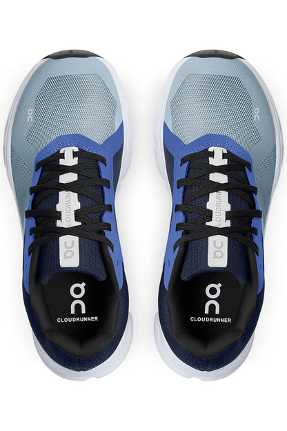 On Cloudrunner – Damen Laufschuh Chambray Midnight – stabil & gedämpft