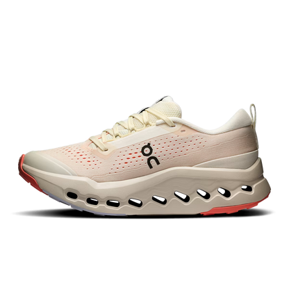 On Cloudsurfer Trail 2 W Ivory | Salmon – Laufschuh für Damen