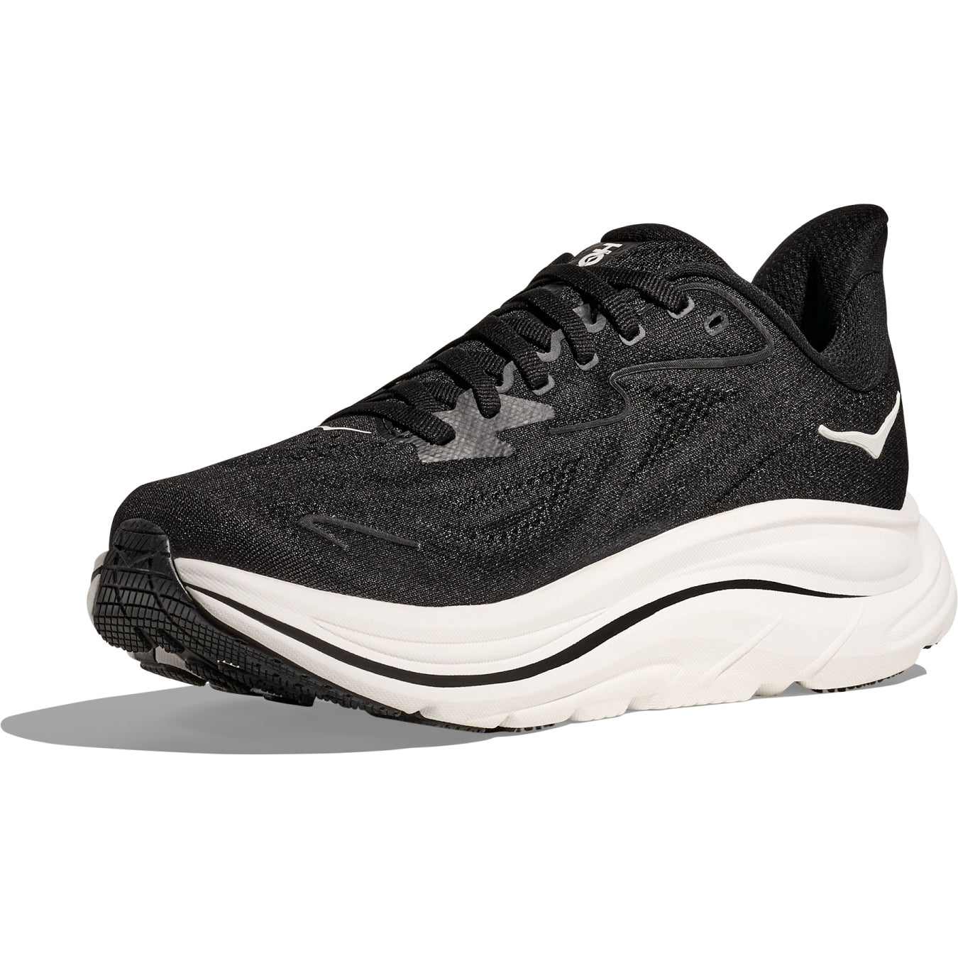 HOKA Clifton 10 Black/White – Herren Laufschuh - Pöllner Sports
