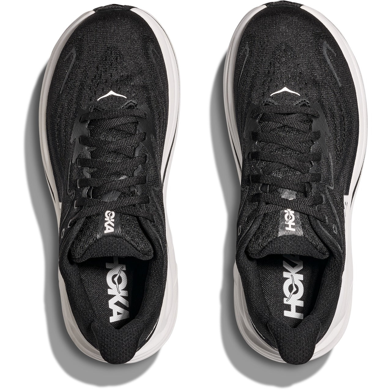 HOKA Clifton 10 Black/White – Herren Laufschuh - Pöllner Sports