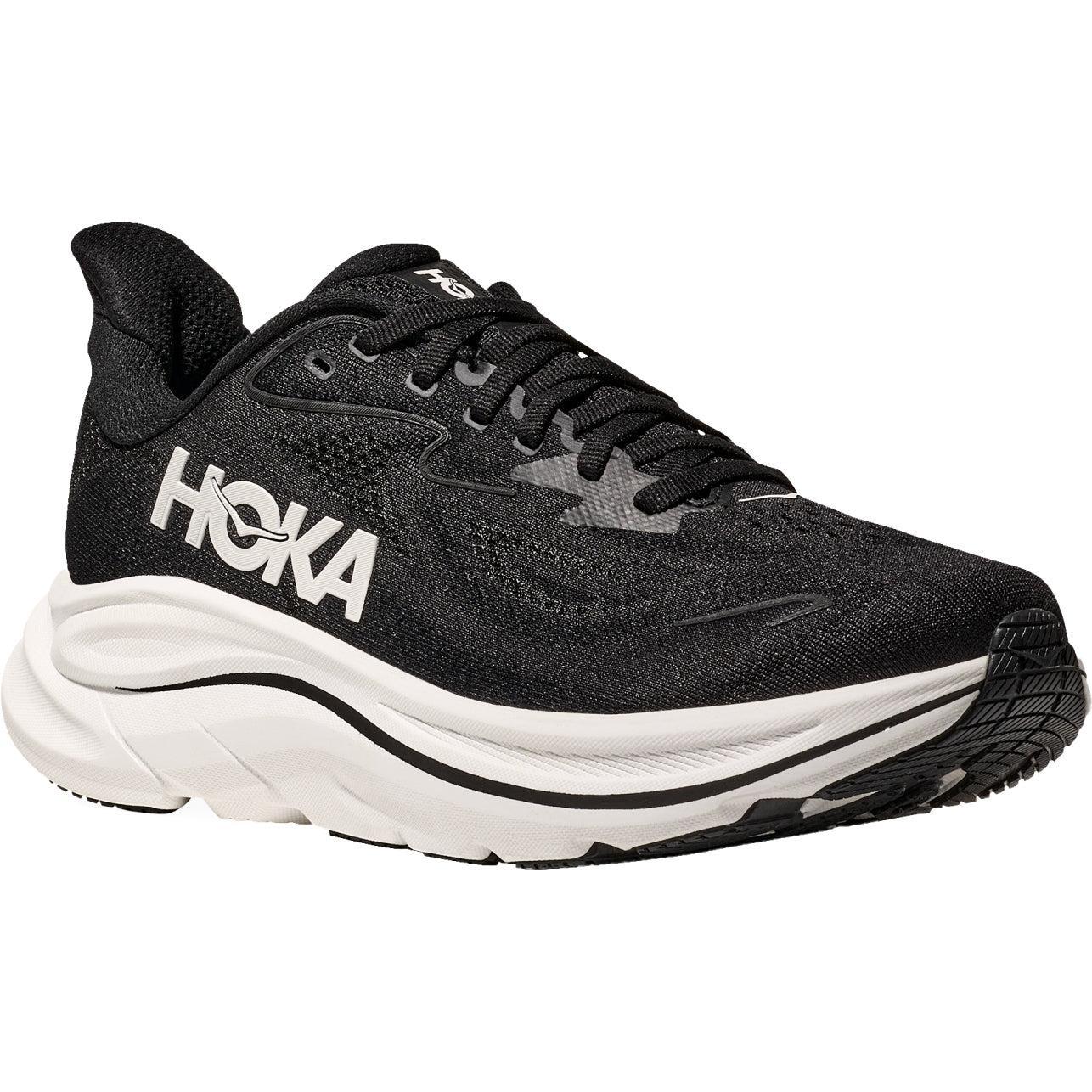 HOKA Clifton 10 Black/White – Herren Laufschuh - Pöllner Sports