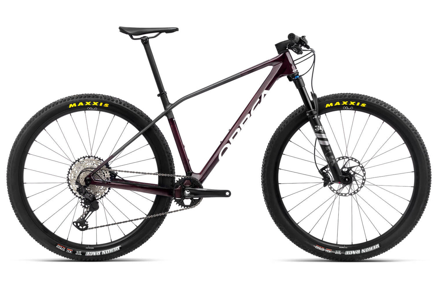 Orbea Alma M10 M – Carbon-Hardtail Wine Red Carbon View/Carbon Raw – Race-MTB