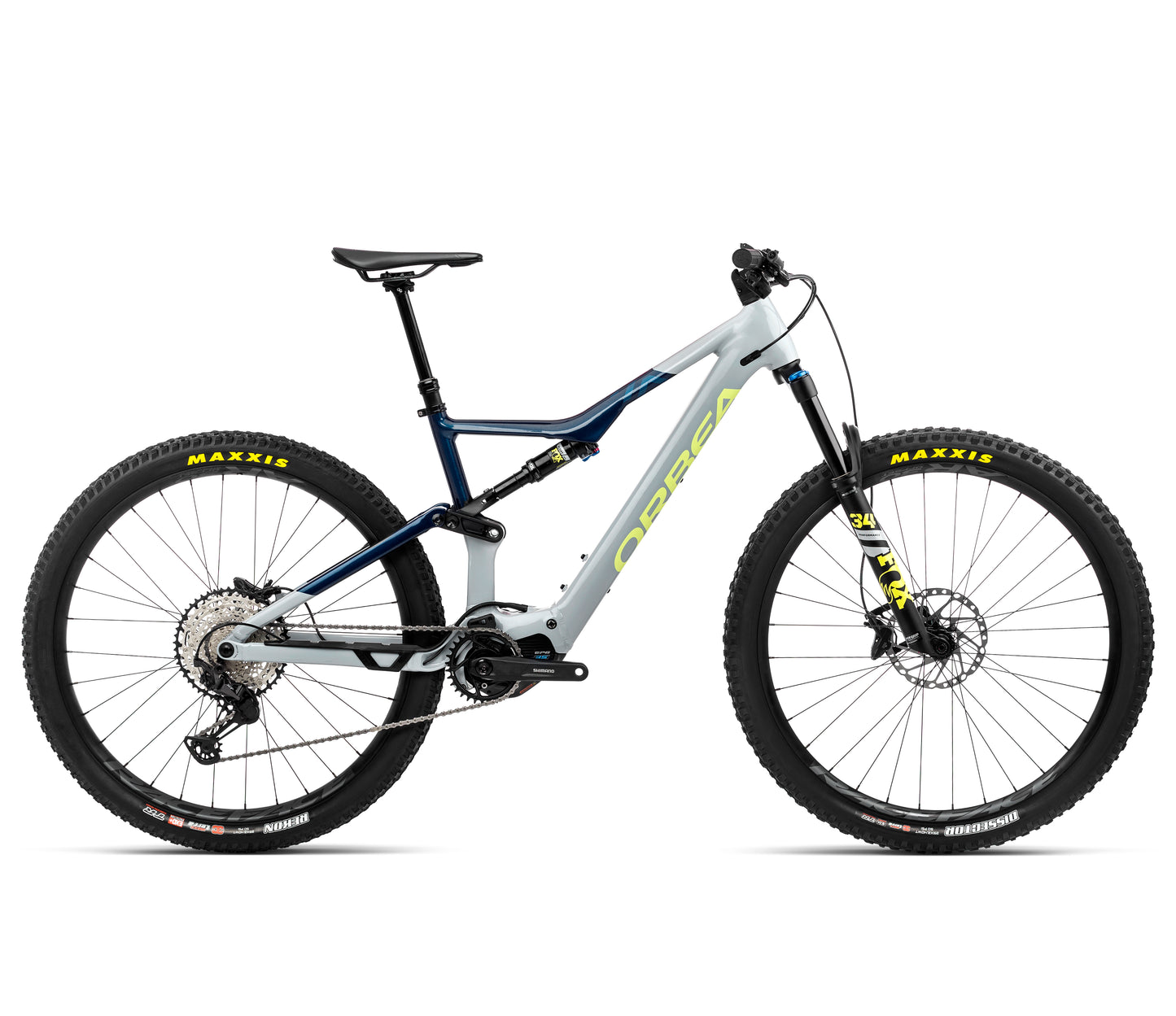 Orbea RISE H20 L Iceberg Grey-Moondust Blue Gloss – leistungsstarkes Trail E-MTB