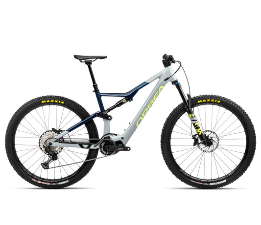 Orbea RISE H20 L Iceberg Grey-Moondust Blue Gloss – leistungsstarkes Trail E-MTB