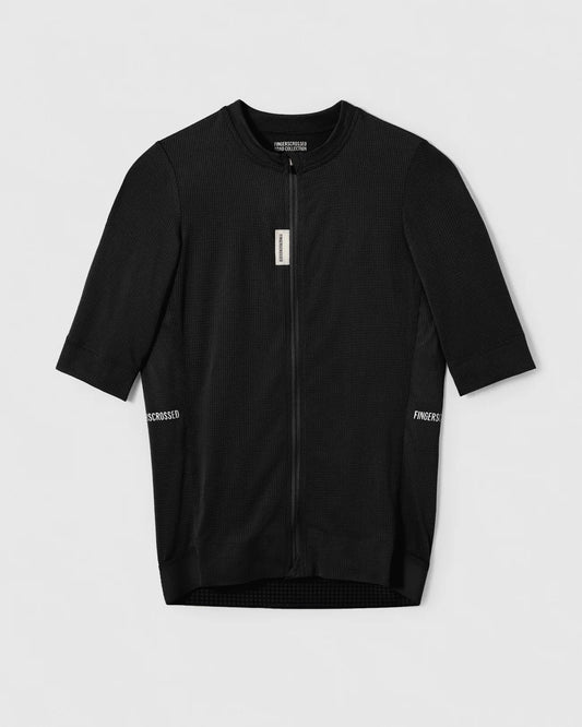 FINGERSCROSSED #Road Jersey Super Light Black – Herren Radtrikot - Pöllner Sports