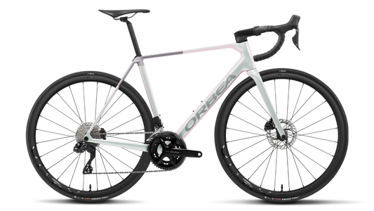 Orbea Orca M35i Iris White/Lilac – Herren Carbon-Rennrad Di2