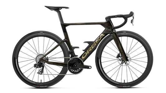 Orbea Orca Aero M21e LTD Magic Gold C. View/Titanium – Aero-Rennrad - Pöllner Sports