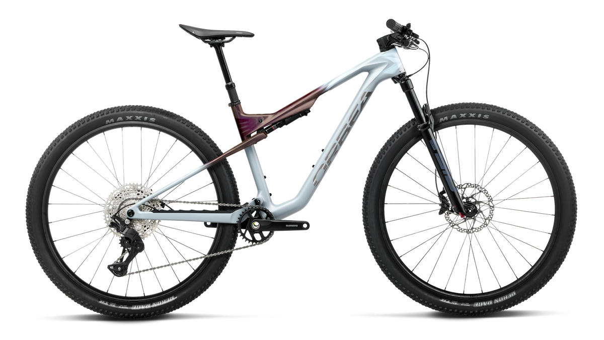 Orbea Oiz M30 Frozen Concrete/Sunset Carbon View – Fully