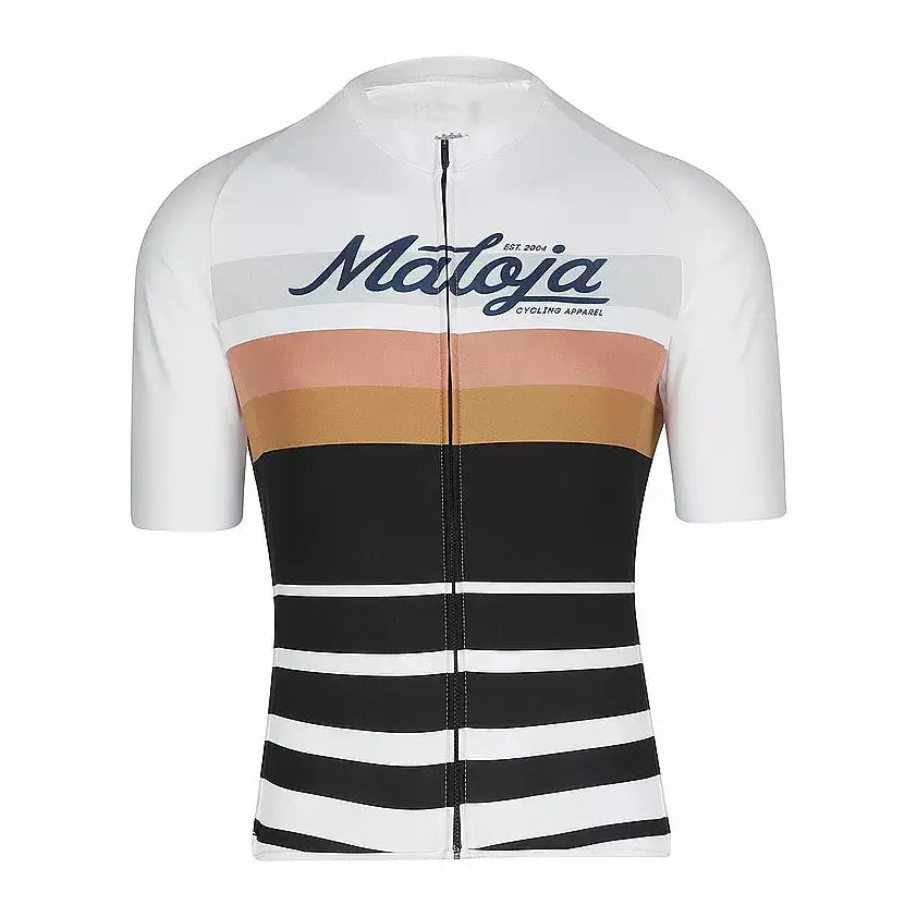 Maloja PaternkofelM. Herren Fahrradtrikot glacier milk stripe