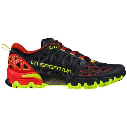 La Sportiva Bushido II Black/Goji - Vielseitiger Trail Running Schuh für technisches Gelände