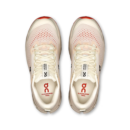 On Cloudsurfer Trail 2 W Ivory | Salmon – Laufschuh für Damen