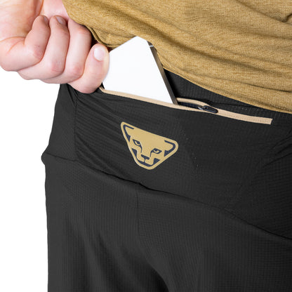 Dynafit Trail 2in1 Shorts M Black Out/Tobacco – Herren Trailrunning-Shorts mit Innenhose