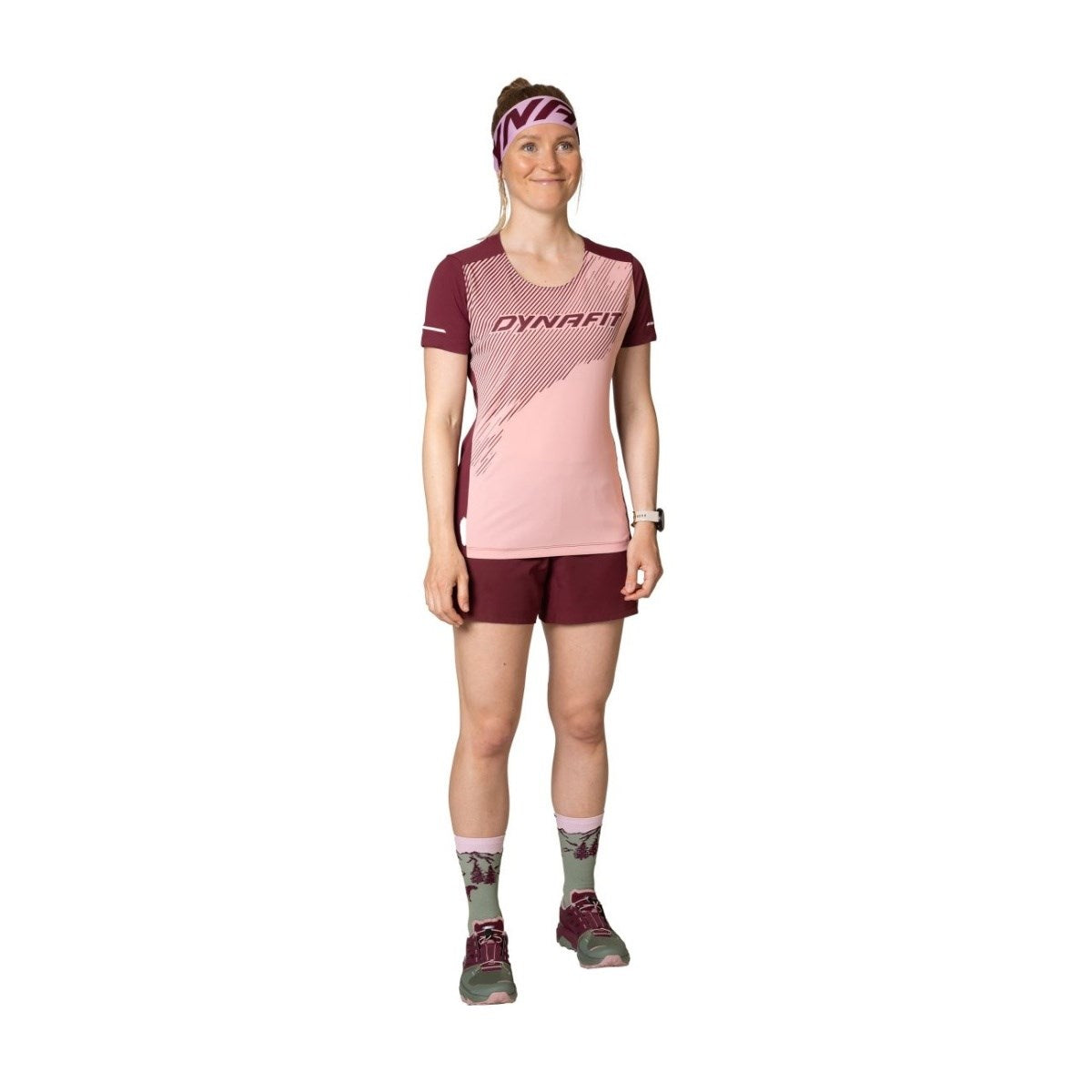 Dynafit Alpine 2 S/S Tee W Pale Rose – Damen Trailrunning-Shirt atmungsaktiv