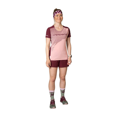 Dynafit Alpine 2 S/S Tee W Pale Rose – Damen Trailrunning-Shirt atmungsaktiv
