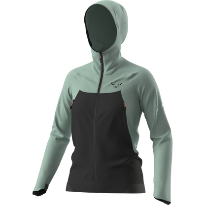 Dynafit Transalper DST W Jacke Jadelite – Damen Softshell-Windjacke für Bergsport