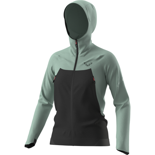 Dynafit Transalper DST W Jacke Jadelite – Damen Softshell-Windjacke für Bergsport