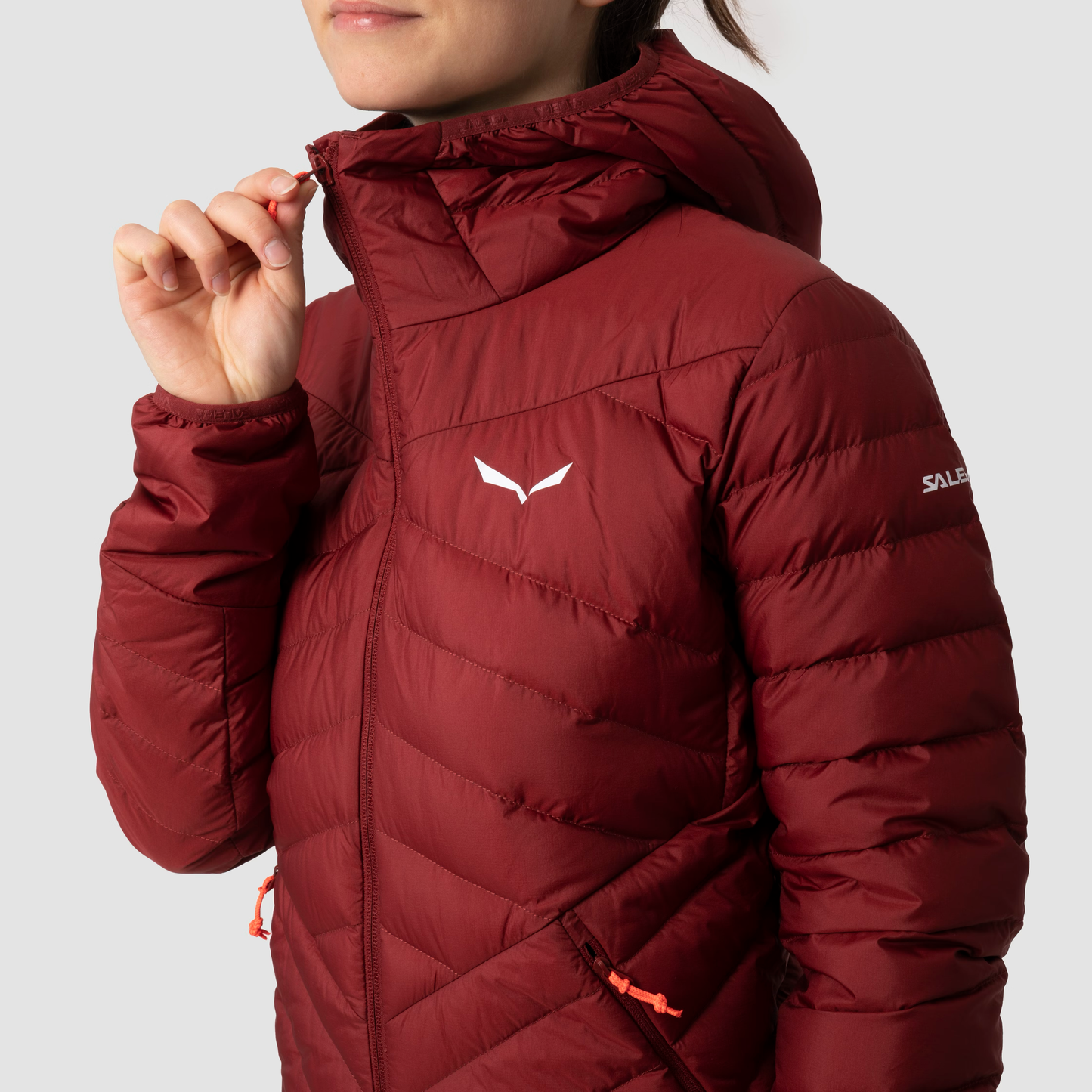 Salewa Brenta RDS Down Jacke Red Syrah - Ultraleichte Daunenjacke für Damen