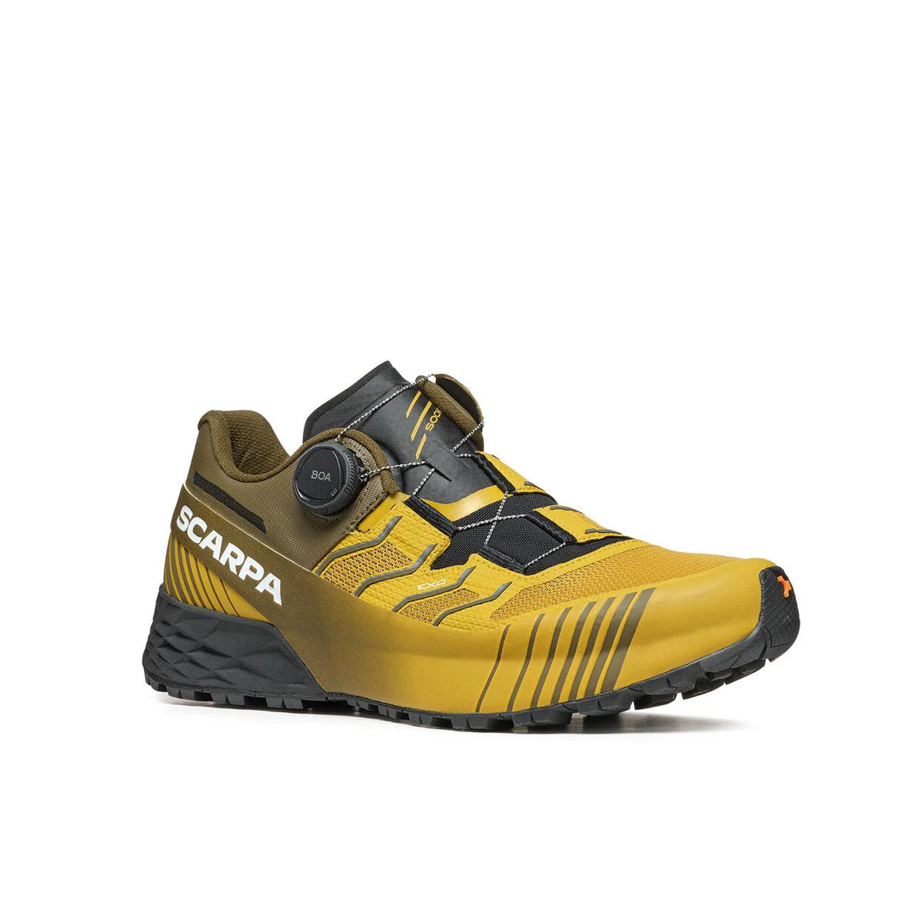 Scarpa Ribelle Run Kalibra HT – Trailrunningschuh oil yellow/ivy green – BOA-Verschluss