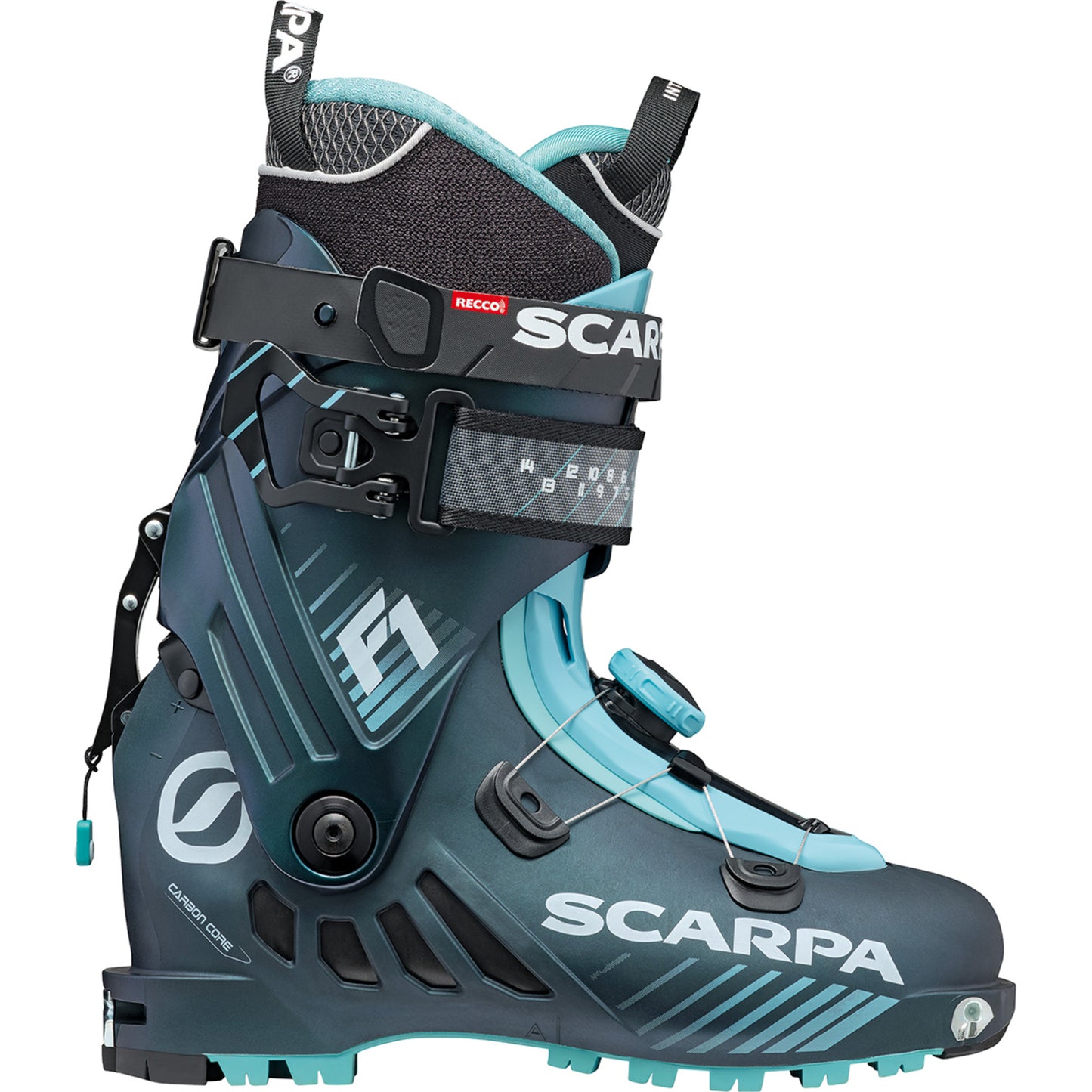 SCARPA F1 Wmn Tourenskischuh für Damen - Anthracite/Aqua