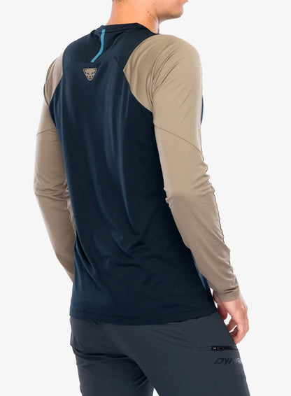 Dynafit Transalper L/S Tee M Blueberry Fallen Rock – Herren Langarmshirt Wandern