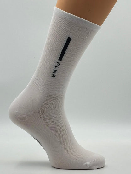 Fingerscrossed X Pöllner Sports Classic White – Design-Radsocken