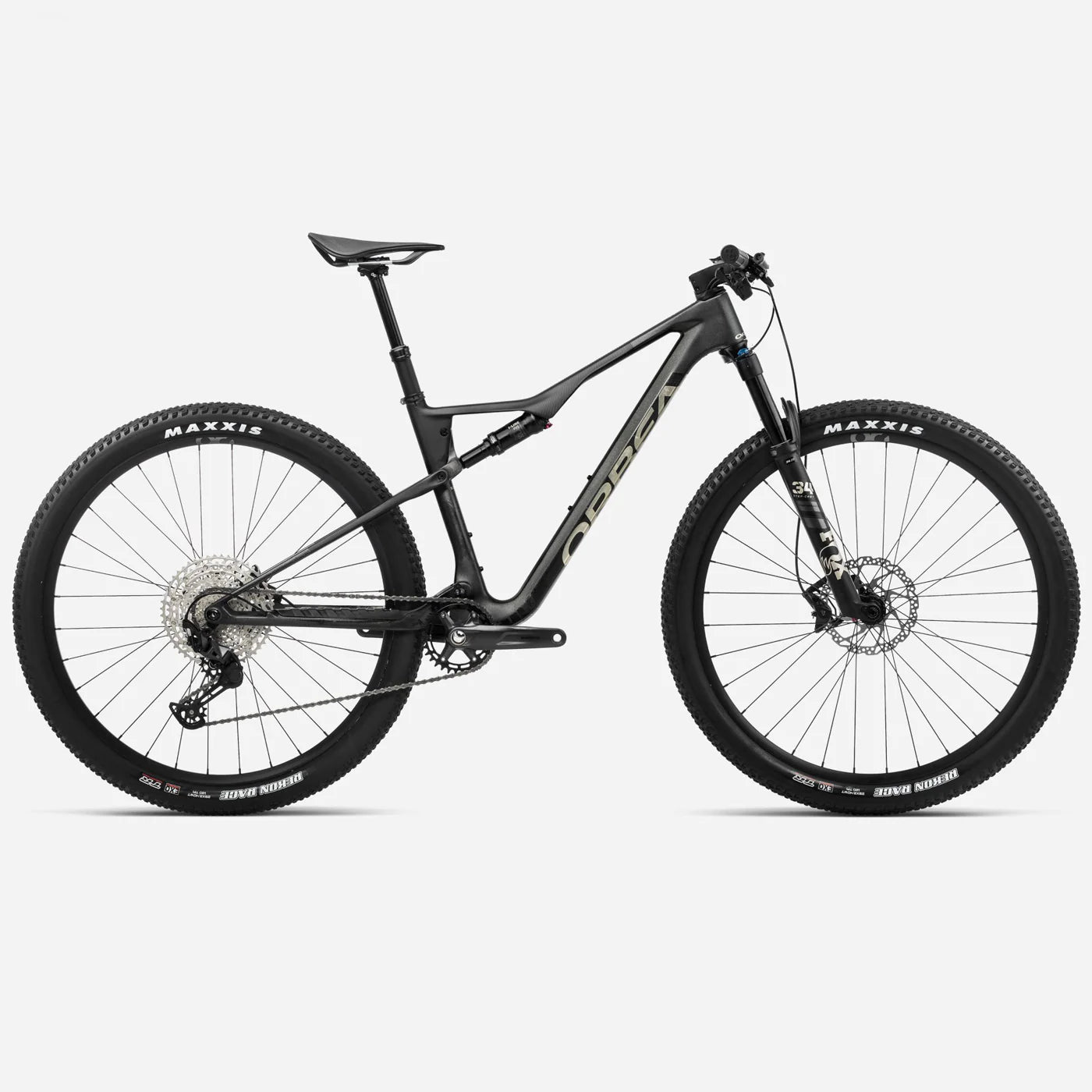 Orbea Oiz M30 L – Carbon-Cross-Country-MTB Powder Black/Black – 120 mm Federweg