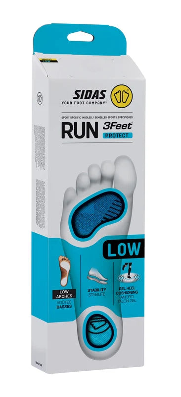 SIDAS Run 3Feet Protect Low – Einlegesohle für flaches Fußgewölbe