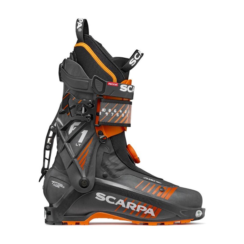 SCARPA F1 LT Tourenskischuh für Herren - Carbon/Orange