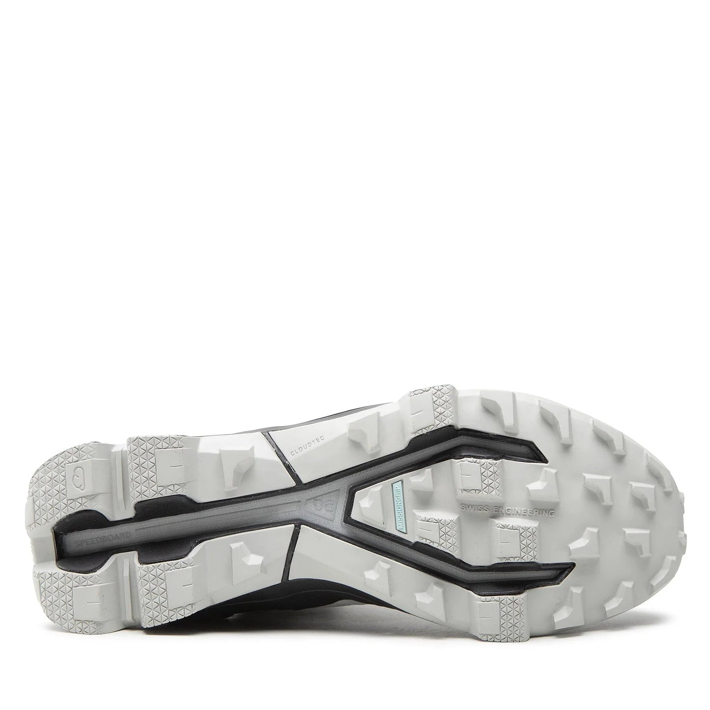 On Running Cloudventure Peak Damen Trailschuh white/black