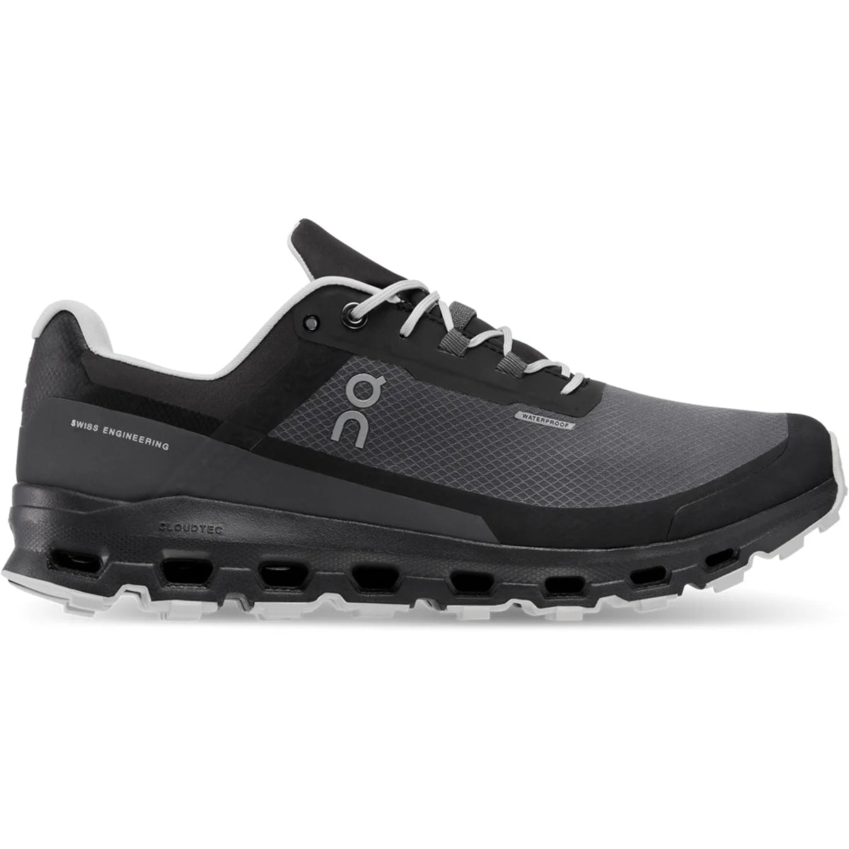 On Cloudvista Waterproof Eclipse Black – Leichter Trailrunning-Schuh